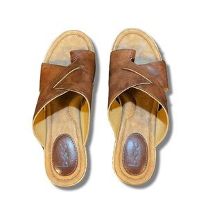 boc Brown Wedge Sandals
